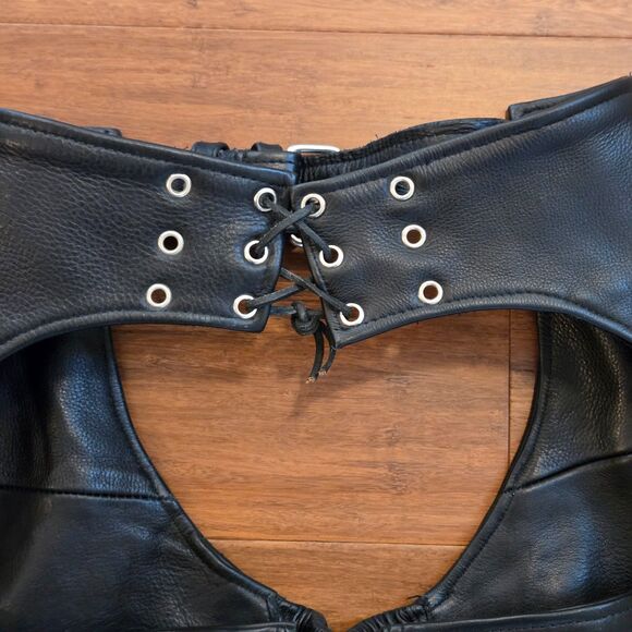 First Classics Thermal Lined Motorcycle Chaps Unisex Size 3XS Used No Road Rash - Picture 9 of 11